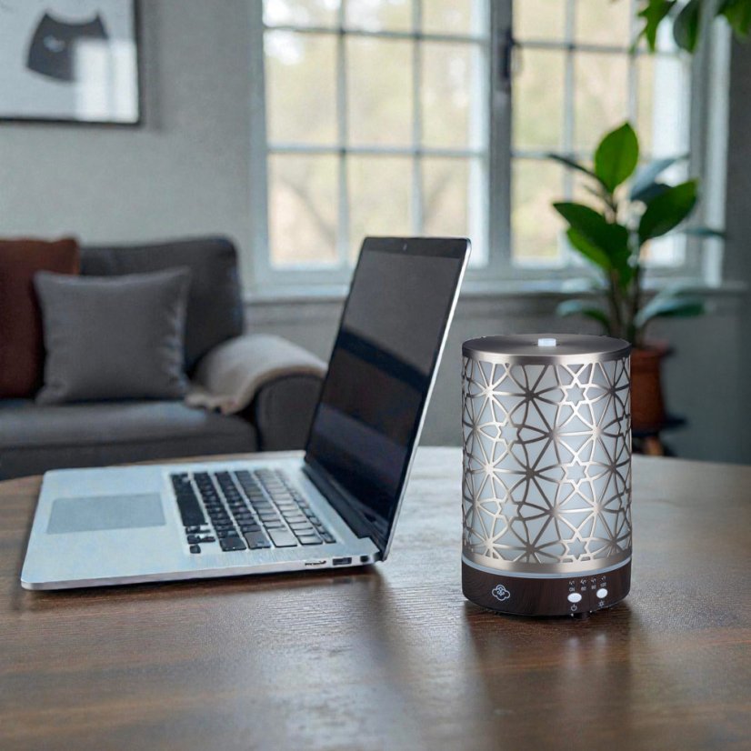 Ultrazvukový aromadifuzér s podsvícením Nexus Silver