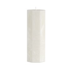 Osmistěnná přírodní svíčka z palmového vosku 6x16 cm