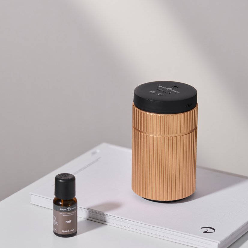 Nebulizační aromadifuzér na baterie Striped Metal