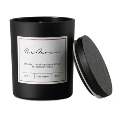 Sójová svíčka v černém skle s černým víčkem