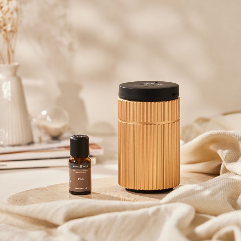 Nebulizační aromadifuzér na baterie Striped Metal