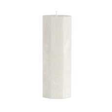 Osmistěnná přírodní svíčka z palmového vosku 6x16 cm