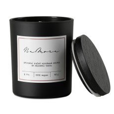 Sójová svíčka v černém skle s černým víčkem