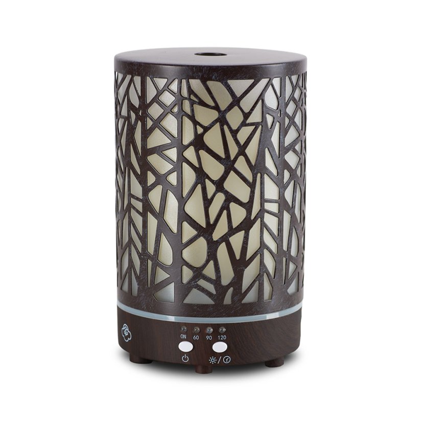 Ultrazvukový aromadifuzér s podsvícením Forest Brown
