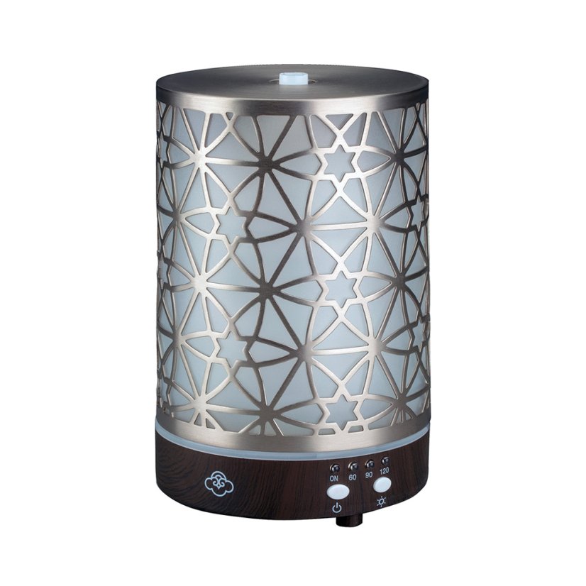 Ultrazvukový aromadifuzér s podsvícením Nexus Silver