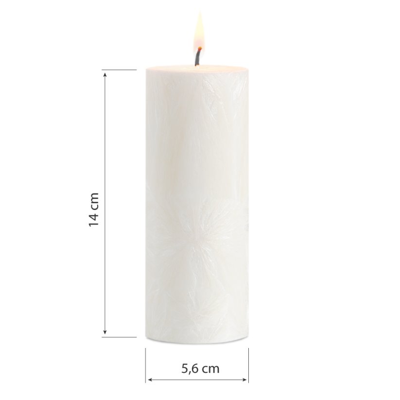 Válcová svíčka z palmového vosku 5,6x14 cm