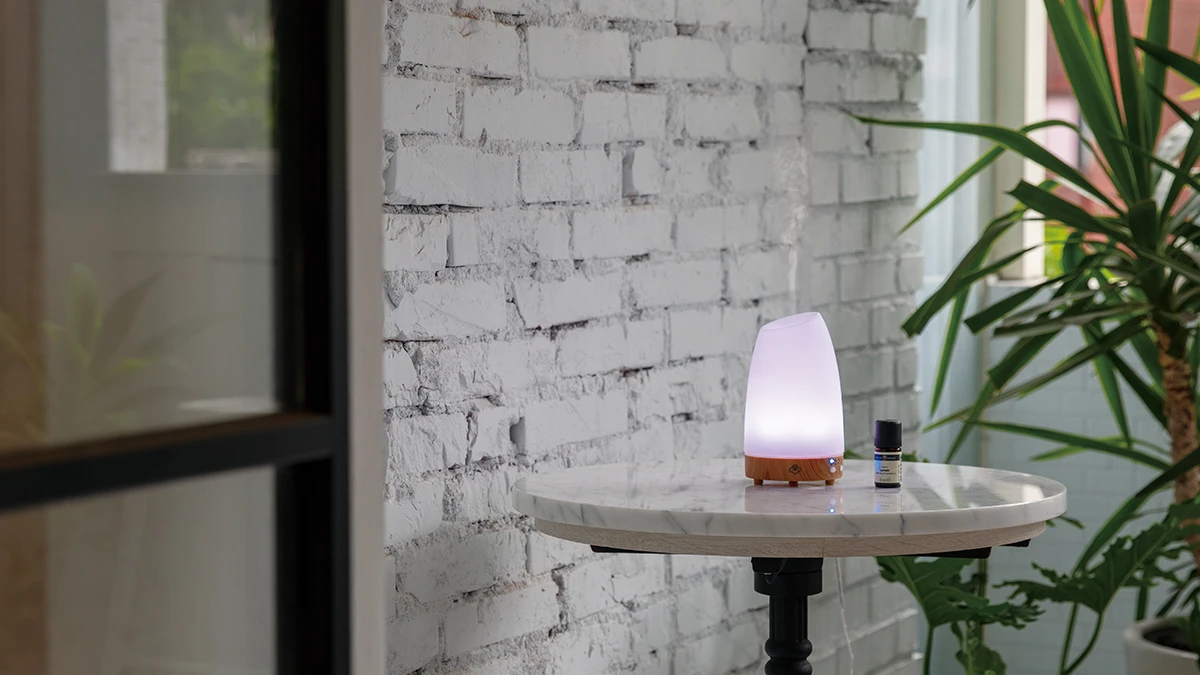 Skleněný aroma difuzér Serene House Astro White